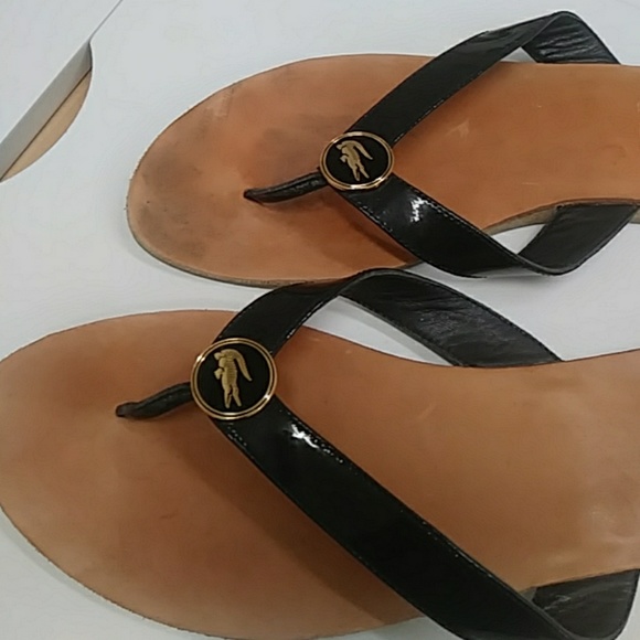 lacoste flip flops womens